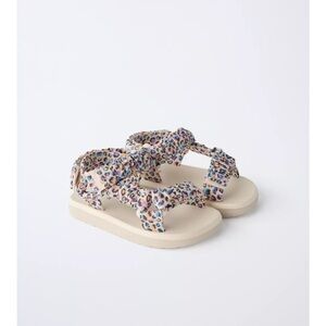 Zara Cream Sandals with Crystal Embellishments